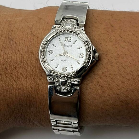 Silver Geneva Watch - Picture 1 of 5